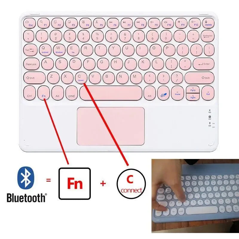 Funda Case for Huawei MatePad 11.5'' S 2024 Case TGR-W09 Trackpad Keyboard Cover for MatePad 11.5S Russian Spanish Portuguese