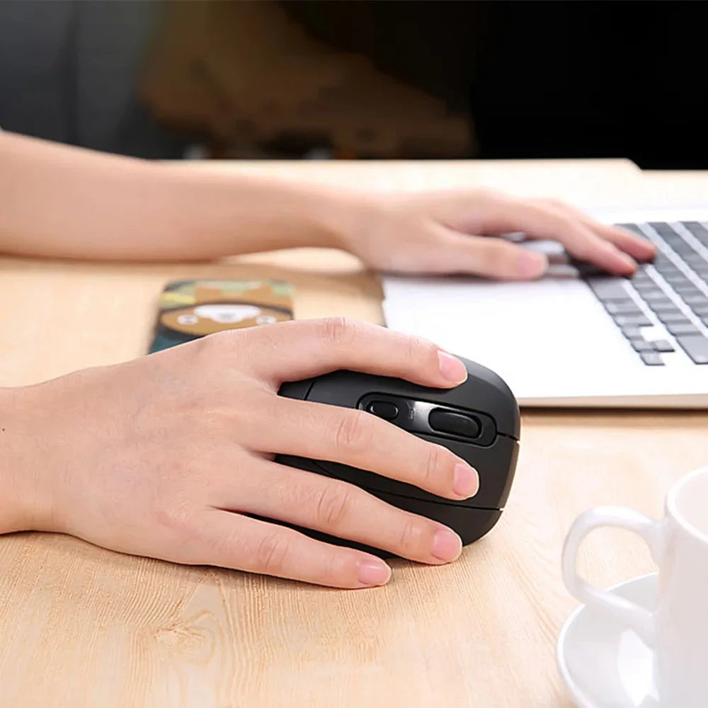 Warvank U1 Vertical Wireless Mouse Quiet Noise Reduction Comfortable Hand Feel Laptop Computer Home Office General