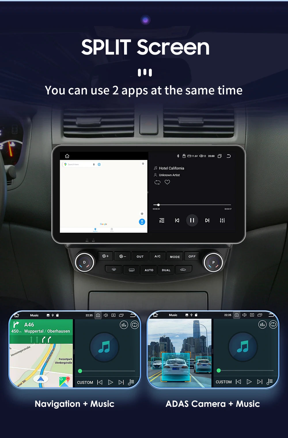 Carplay Android Car Radio For Honda ACCORD 7 2003-2007 Multimedia player GPS Navi Stereo 7862 Autoradio 2din Diesel screen 4G BT