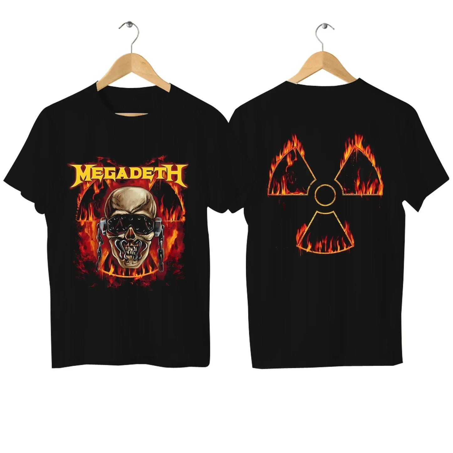 2024 Men Megadeths T Shirt Casual Flaming Vic T-shirt Graphic Oversized Sports Tops Breathable Comfortable Streetwear S-4XL