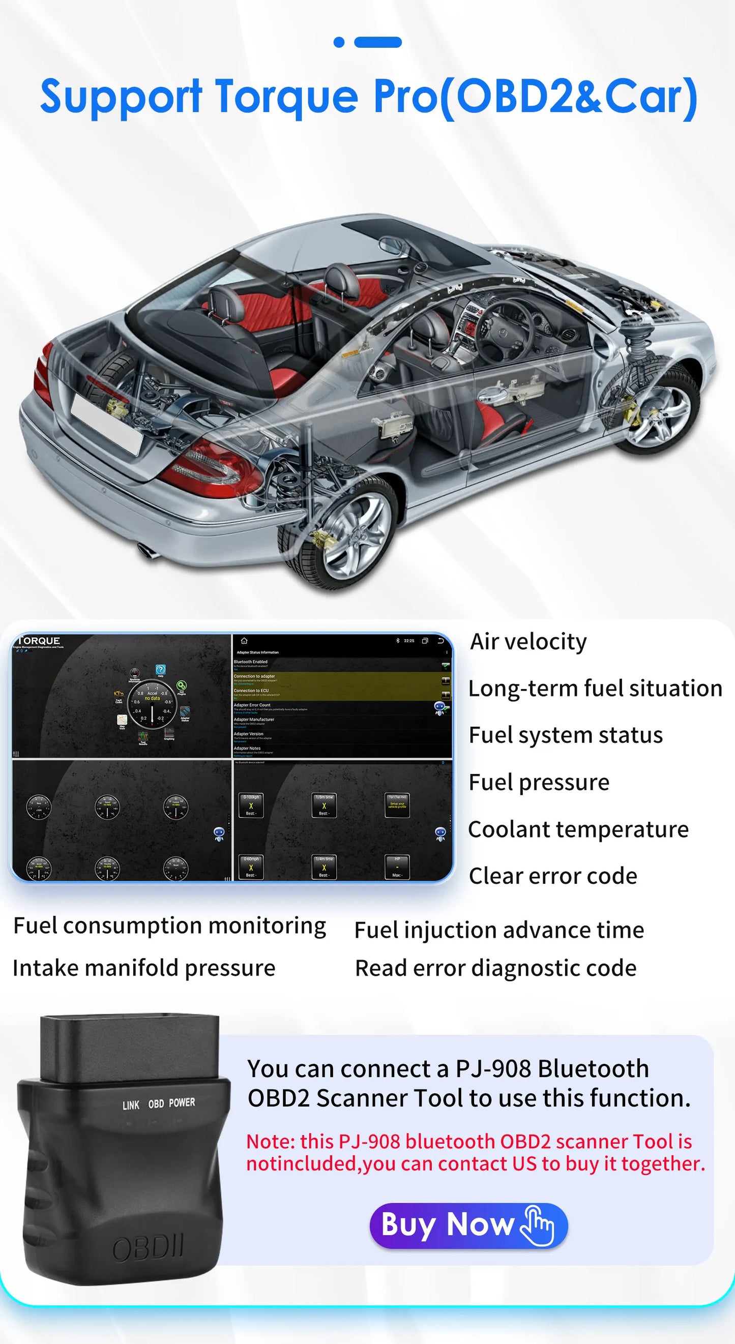 Hzipo AI Voice 10.1" Radio For Honda ACCORD 7 2003 2004 2005 2006 2007 2din Android Auto Carplay 4G Car Multimedia GPS Autoradio