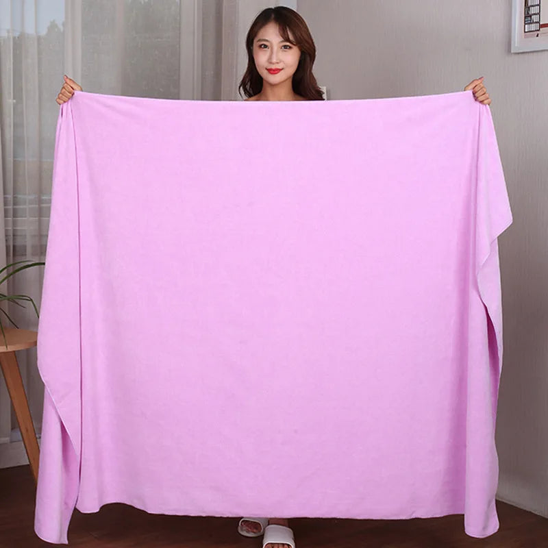 super large Microfiber bath towel, soft, high absorption and quick drying