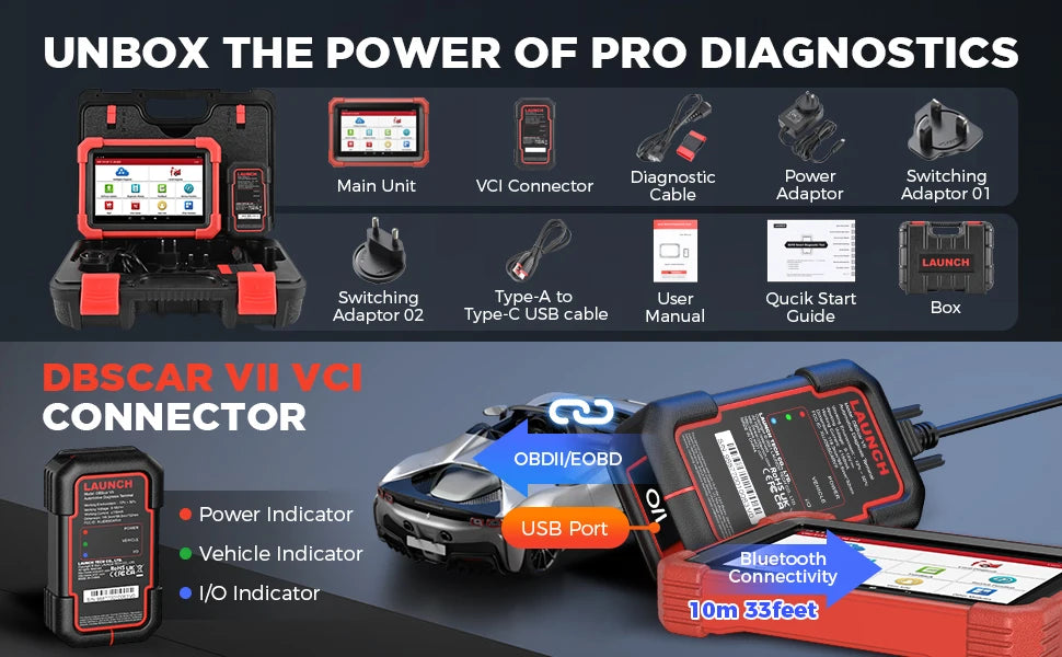 LAUNCH X431 CRP919X BT Diagnostic Tools Obd2 Scanner Automotive Code Reader ECU Coding Diagnosis obd Scan X431 PRO Launch 2025
