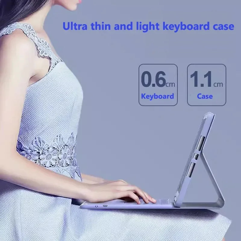 Funda Case for Huawei MatePad 11.5'' S 2024 Case TGR-W09 Trackpad Keyboard Cover for MatePad 11.5S Russian Spanish Portuguese