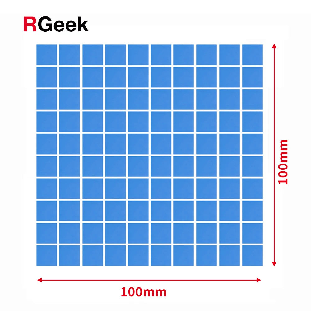 RGEEK New GPU CPU Heatsink Cooling Conductive Silicone Pad 100mm*100mm*1mm Thermal Pad high quality термопрокладка