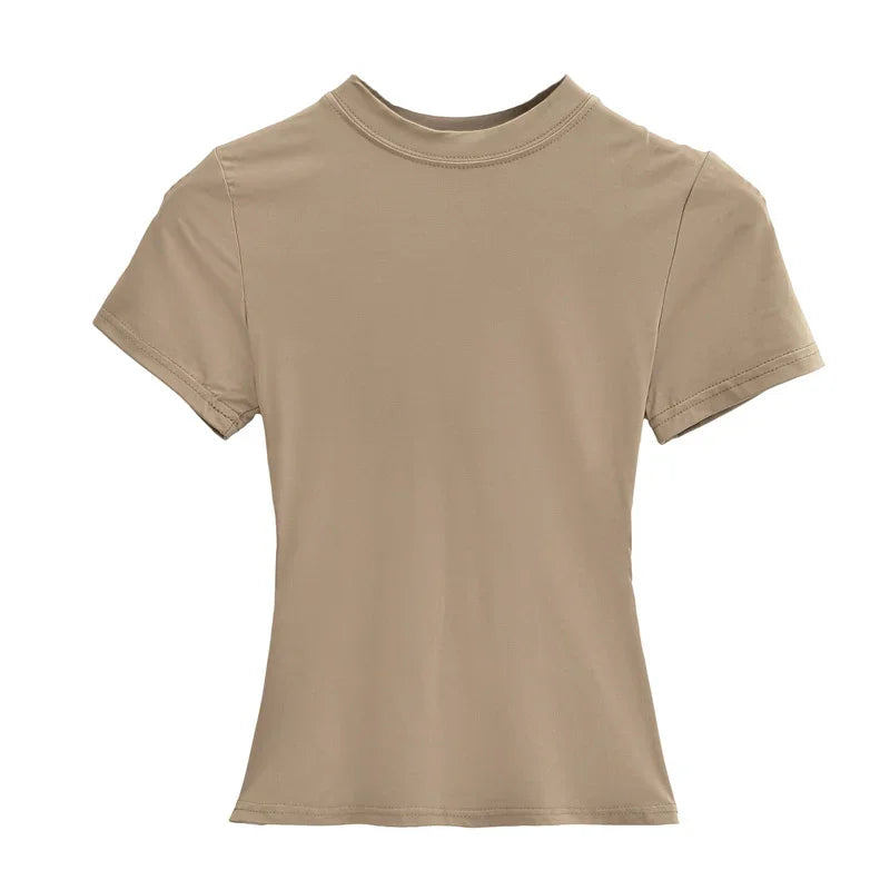 High Quality Casual T shirt Slim Short Sleeves