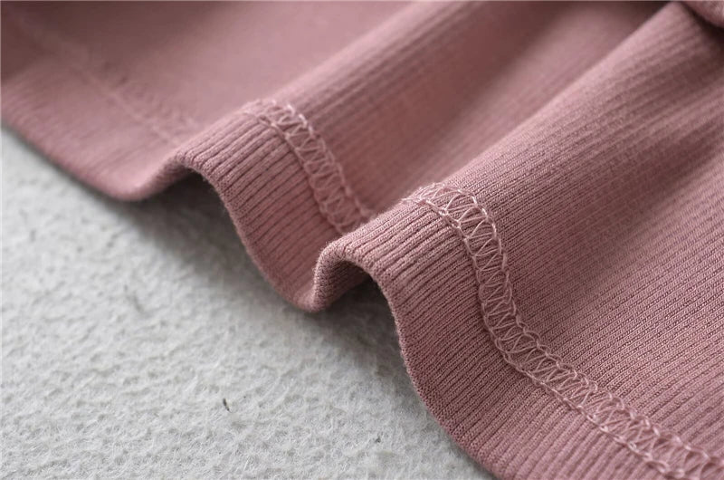 LUNDUNSHIJIA 2024 Summer Sexy Women Basic O-neck Short Sleeve T-shirt Ladies Slim Elasticity Cotton Tee Tops 12 Colors