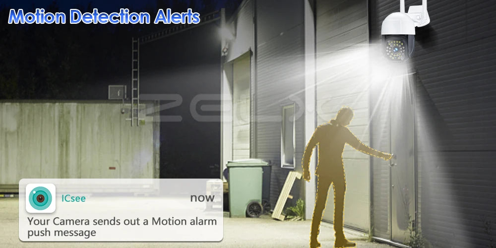 4K IP Camera WiFi 8MP Outdoor Speed Dome Auto Tracking PTZ Cam H.265 1080P Wireless Security Webcam Video Surveillance P2P iCsee