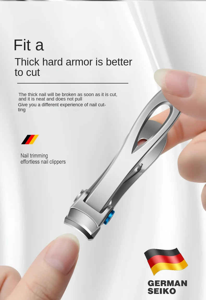 Professional Nail Cutter Stainless Steel Nail Clippers Toenail Fingernail Manicure Trimmer Toenail Clippers for Thick Nails