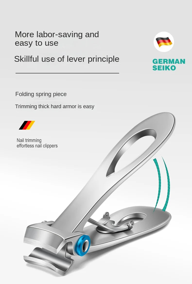 Professional Nail Cutter Stainless Steel Nail Clippers Toenail Fingernail Manicure Trimmer Toenail Clippers for Thick Nails