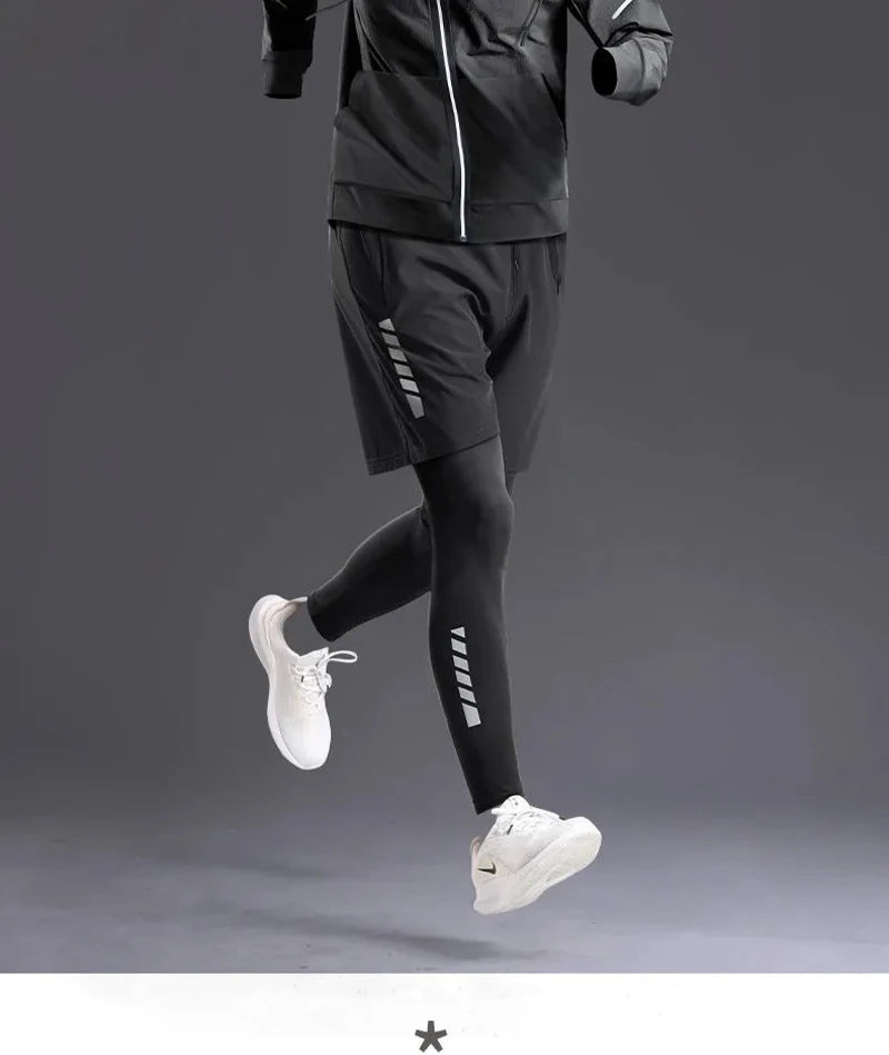 All-Season Men's Sportswear Set/Suit - Tracksuit for Running, Cycling, Fitness & Hiking,gym clothing men, jogging, boxing,5 pcs