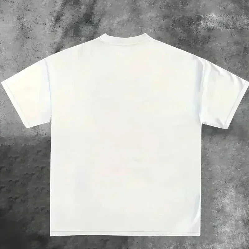 American Men's T-Shirt Napalm Death Band City Skyline Silhouette Summer New Vintage Fashion Men's and Women's Streetwear