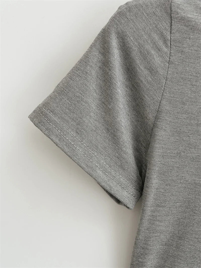 High Quality Casual T shirt Slim Short Sleeves