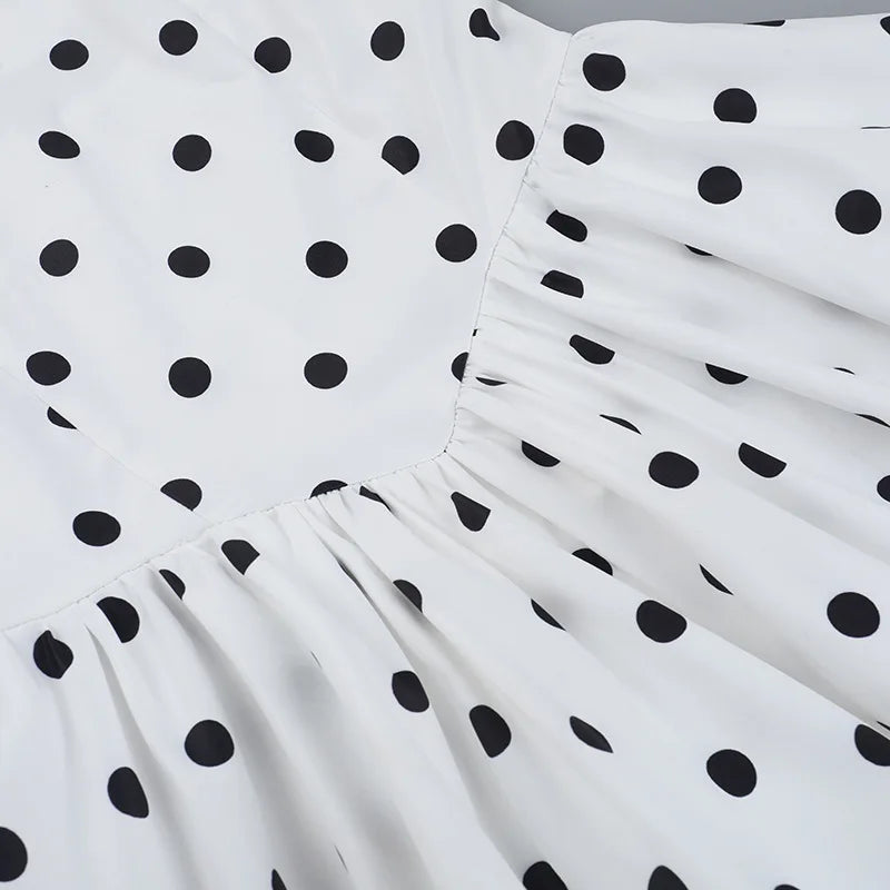 Ladies Summer Evening Party Dress Women Sleeveless Backless Polka Dots Print Fashion Halter Mini Dresses Club Streetwear Clothes