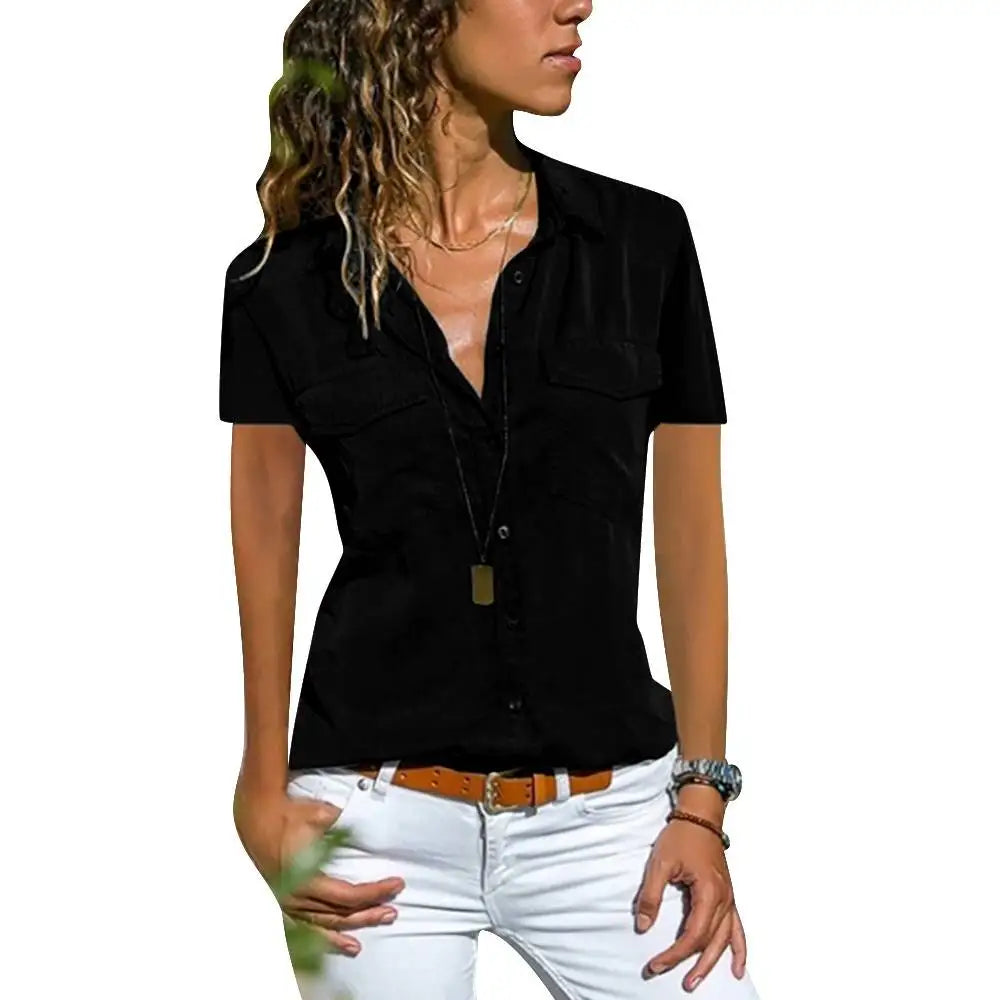 Basics Shirts Tops for Women Spring Summer Korea Casual Blouse Femal Clothing Fashion Solid Y2K Crop T-shirt Tee Blusas XL