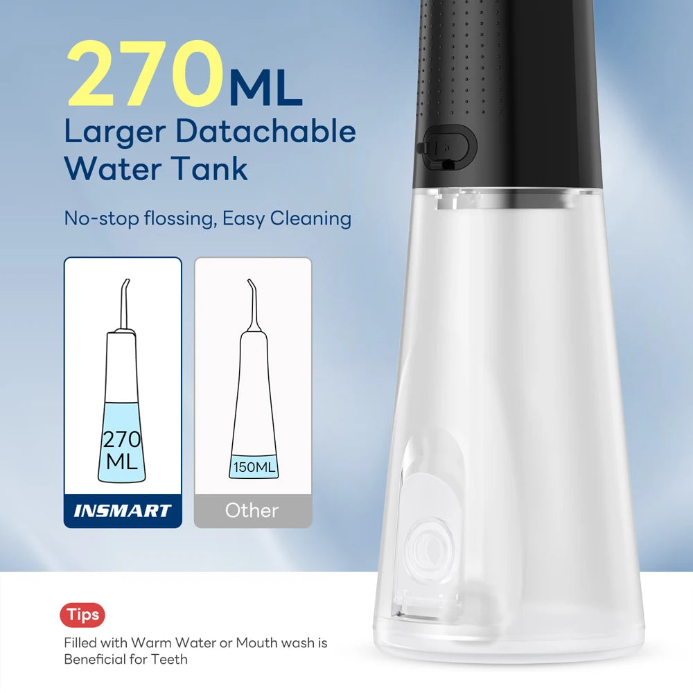 INSMART Water Flosser Dental Portable Oral Irrigator