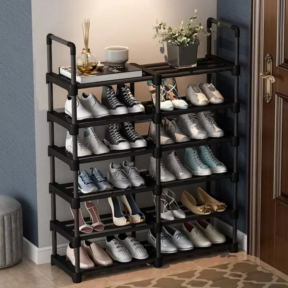 Metal Shoe Rack Multi-Layer High-capacity Organizer Shoes Racks Multi-function Simplicity Dormitory Living Room Storage Racks