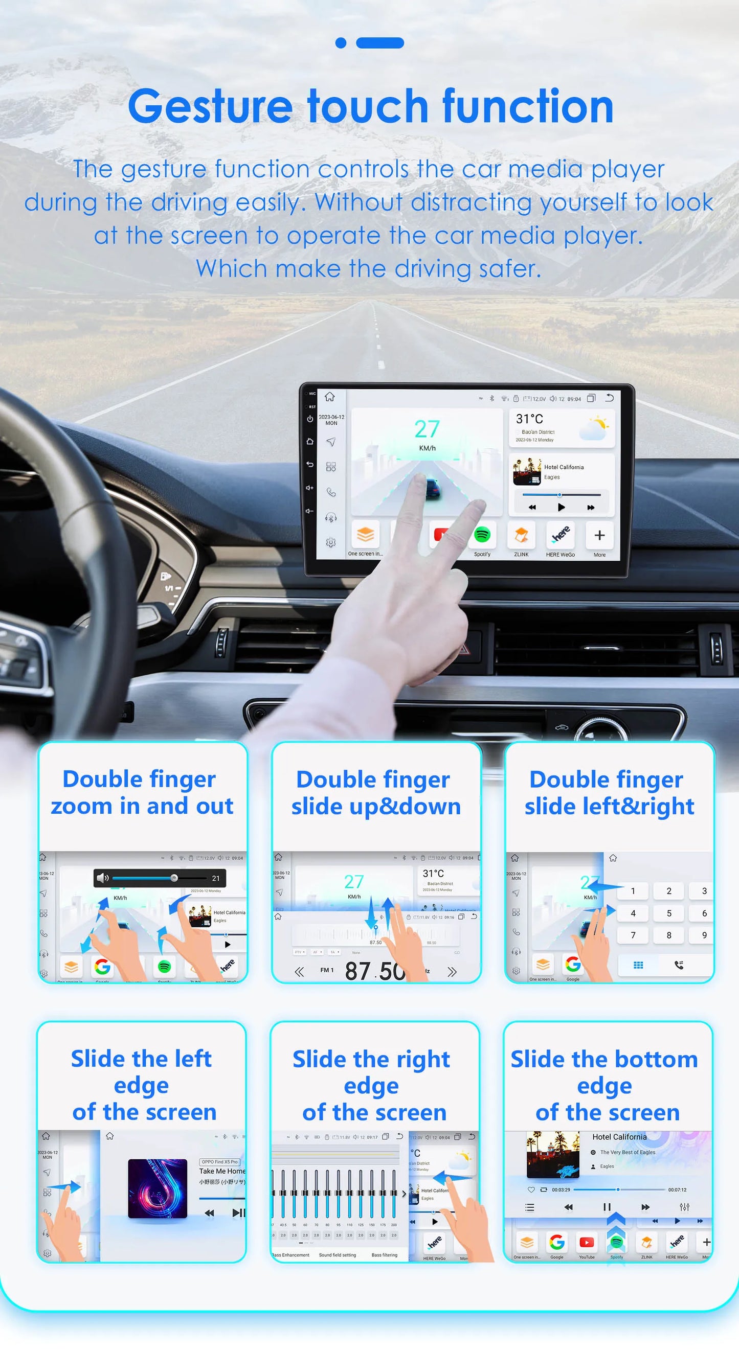 Hzipo AI Voice 10.1" Radio For Honda ACCORD 7 2003 2004 2005 2006 2007 2din Android Auto Carplay 4G Car Multimedia GPS Autoradio