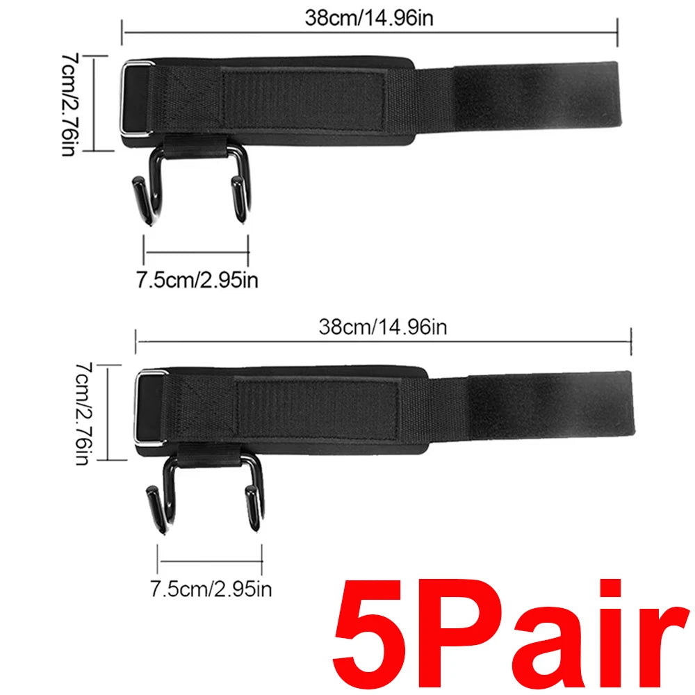 Lifting Power Hook Wrist Strap Heavy Duty Weight Lifting Hooks with Padded Gym Sports Strength Training Horizontal Bar Exercise