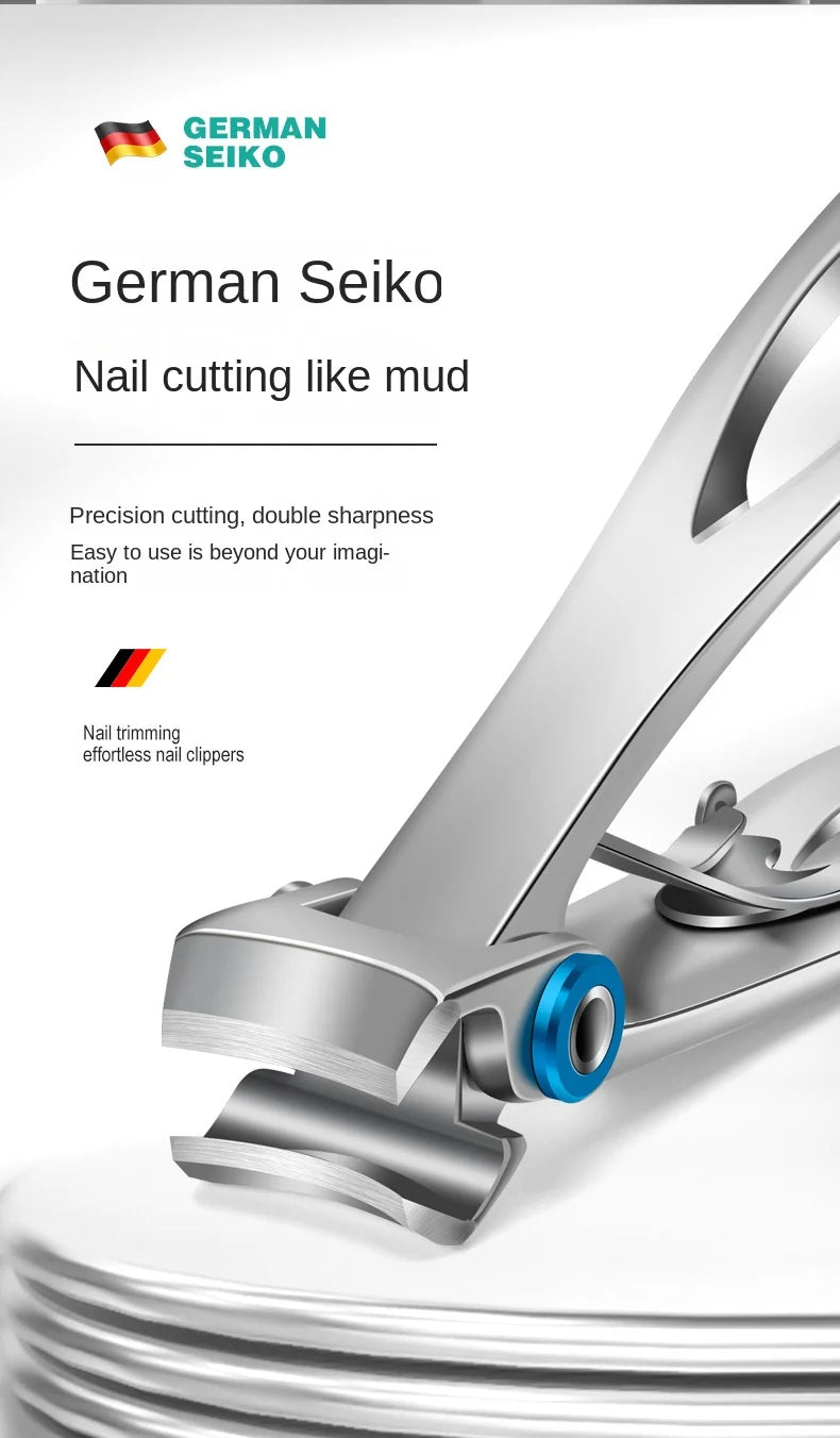Professional Nail Cutter Stainless Steel Nail Clippers Toenail Fingernail Manicure Trimmer Toenail Clippers for Thick Nails