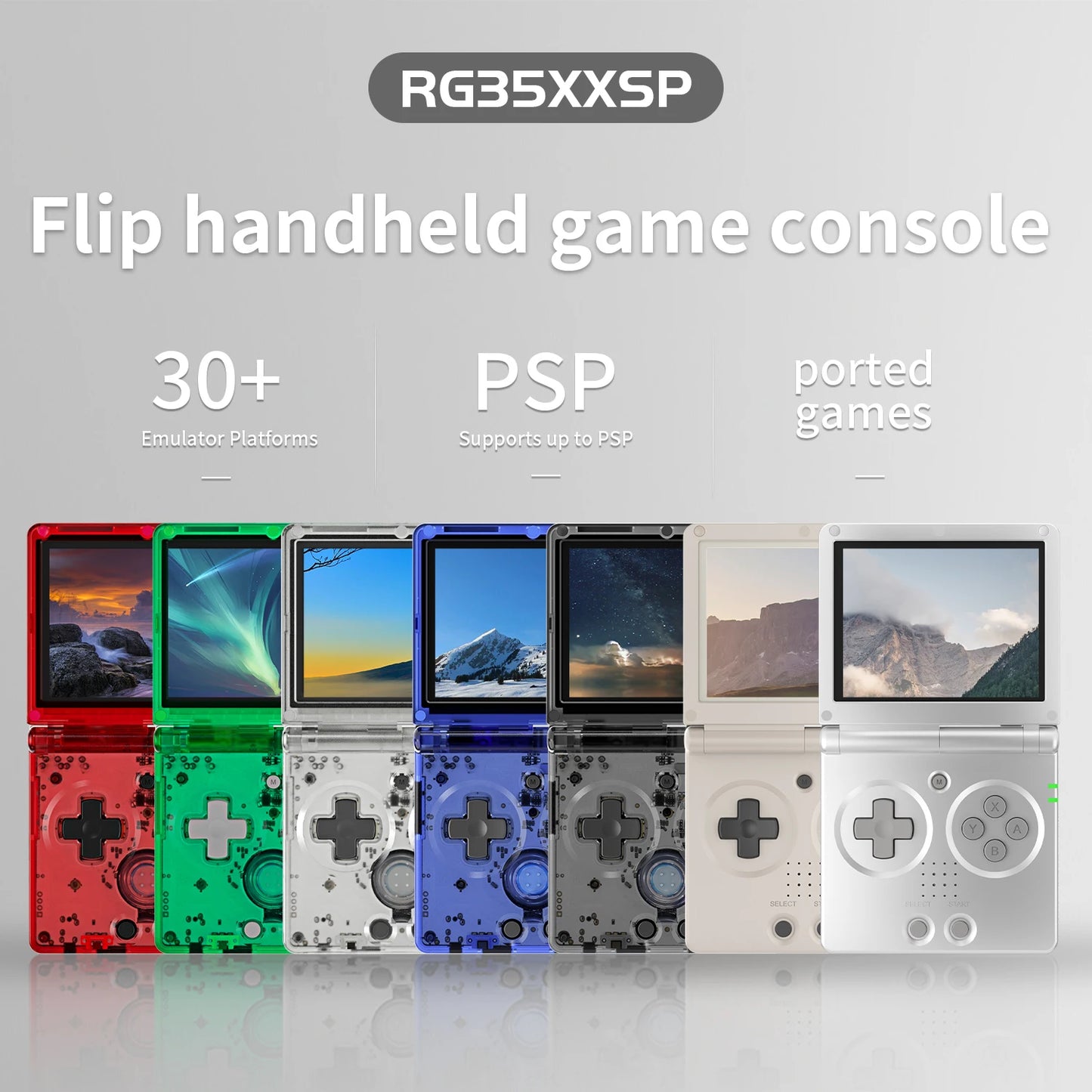 ANBERNIC RG35XXSP Retro Flip Handheld Game Console 3.5" IPS Screen Linux H700 Video Game Player Support Streaming WIFI Bluetooth