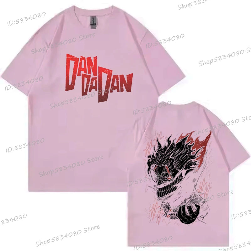 Dandadan Okarun T-shirt Men Women Japanese Anime Fashion Streetwear Top Retro Manga Men Clothes Anime Dan Da Dan Vintage Tshirts