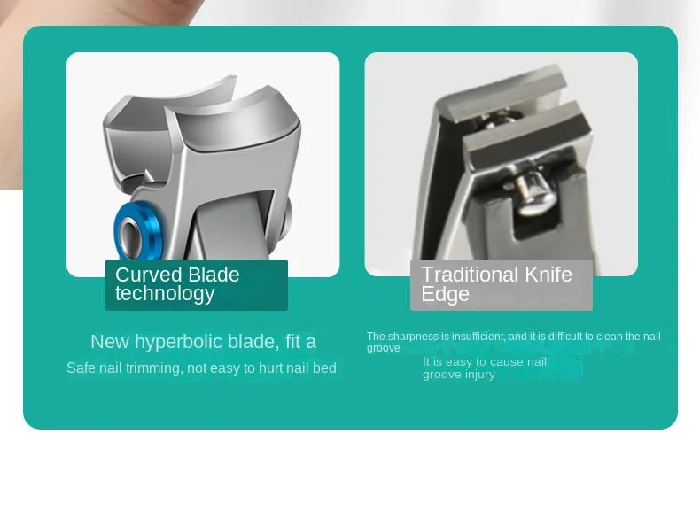 Professional Nail Cutter Stainless Steel Nail Clippers Toenail Fingernail Manicure Trimmer Toenail Clippers for Thick Nails