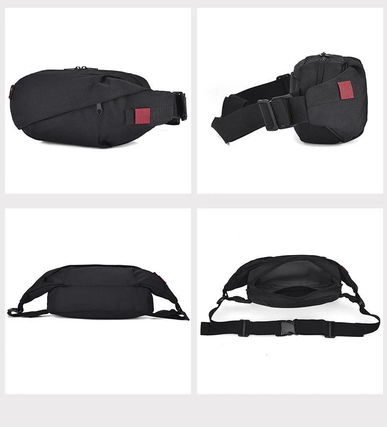 Men's Chest Bag Minimalist Outdoor Sports Waist Pack Oxford Cloth Large Capacity Mobile Phone Bag Fashion Oblique Shoulder Chest