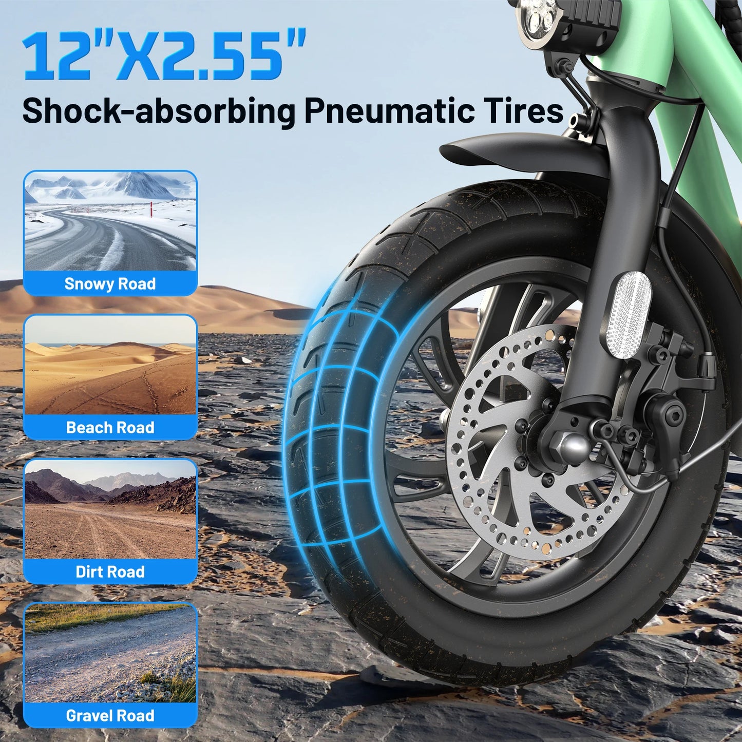Caroma Electric Scooters for Adults and teens, 500W Peak Motor, 30 Miles Max Range, Foldable Electric Scooter and Detachable Ba