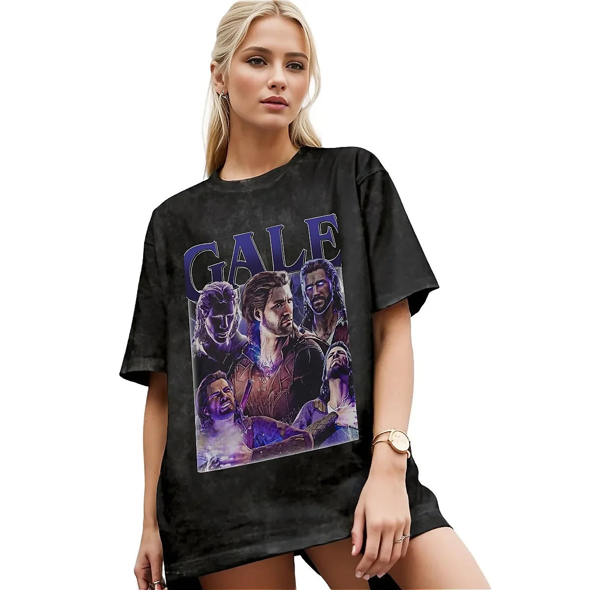 Astarion Gale T Shirt Baldurs Gate 3 Trending T-Shirts Short-Sleeve Y2K Fun Tops Beach Cotton O Neck Oversized Clothing