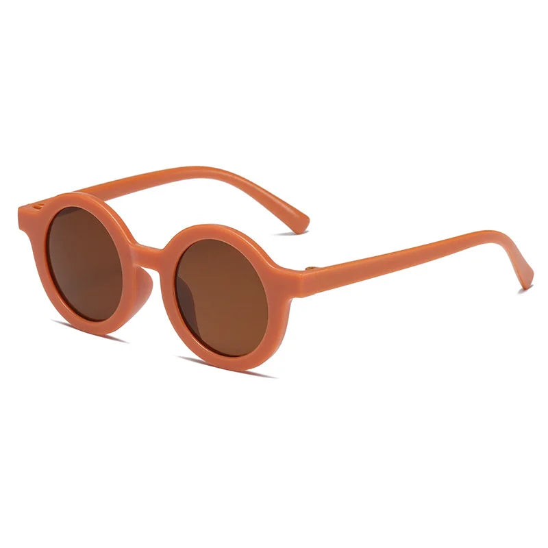 Children's sunglasses, inset style round frame, 1-7 year old baby sunglasses, sun shading, sun protection