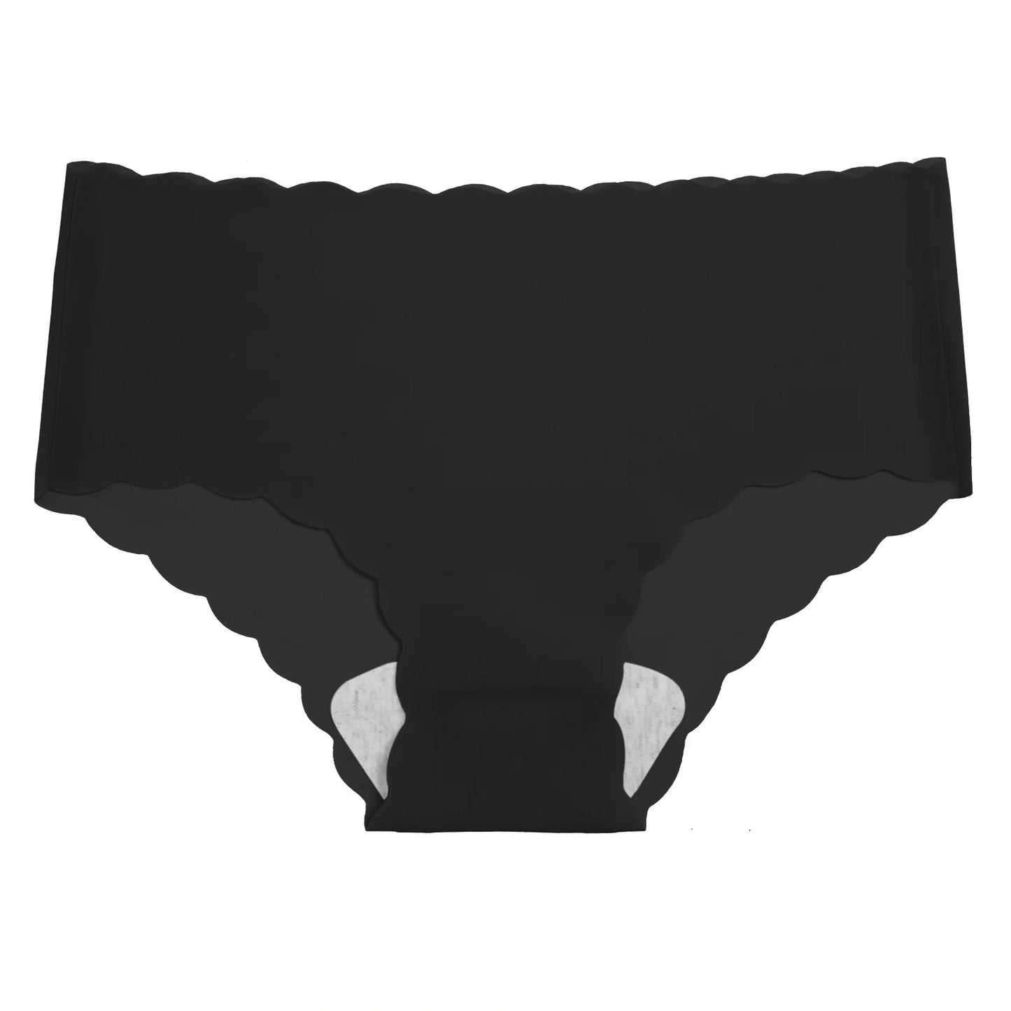 Women's Panties Ice Silk Seamless Women's Underwear Solid Pure Cotton Crotch Lightweight Breathable Soft Wavy Edge Women Briefs