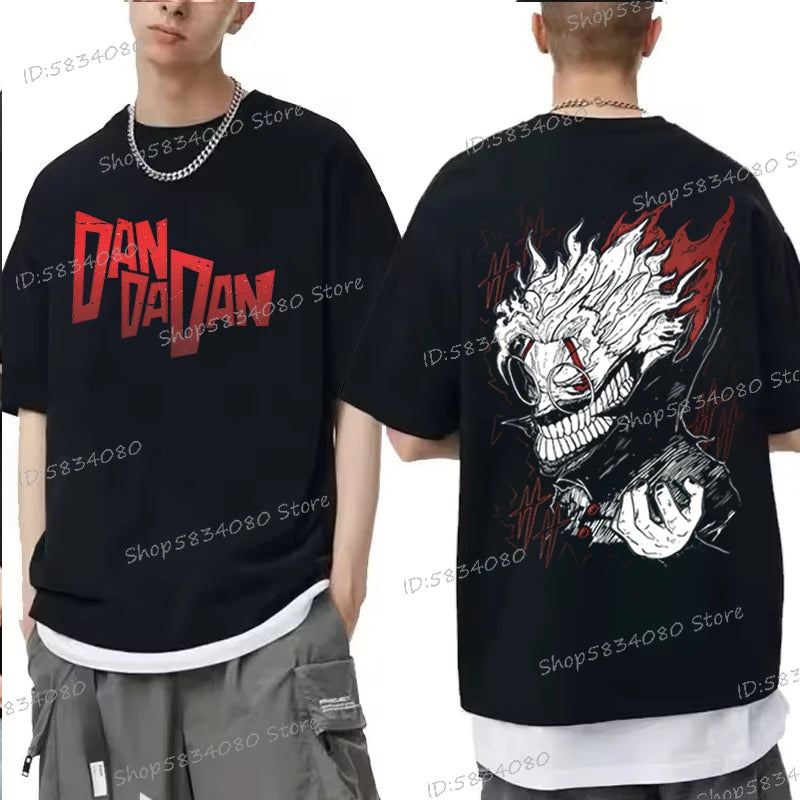 Dandadan Okarun T-shirt Men Women Japanese Anime Fashion Streetwear Top Retro Manga Men Clothes Anime Dan Da Dan Vintage Tshirts