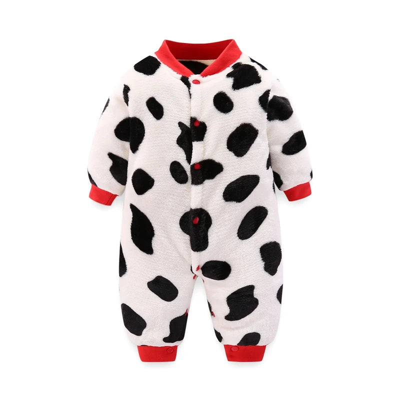 Spring Newborn Baby Clothes Cute Infant Jacket for Baby Jumpsuit for Boys Soft Flannel Bebe Romper Baby Clothes 0-9 Months