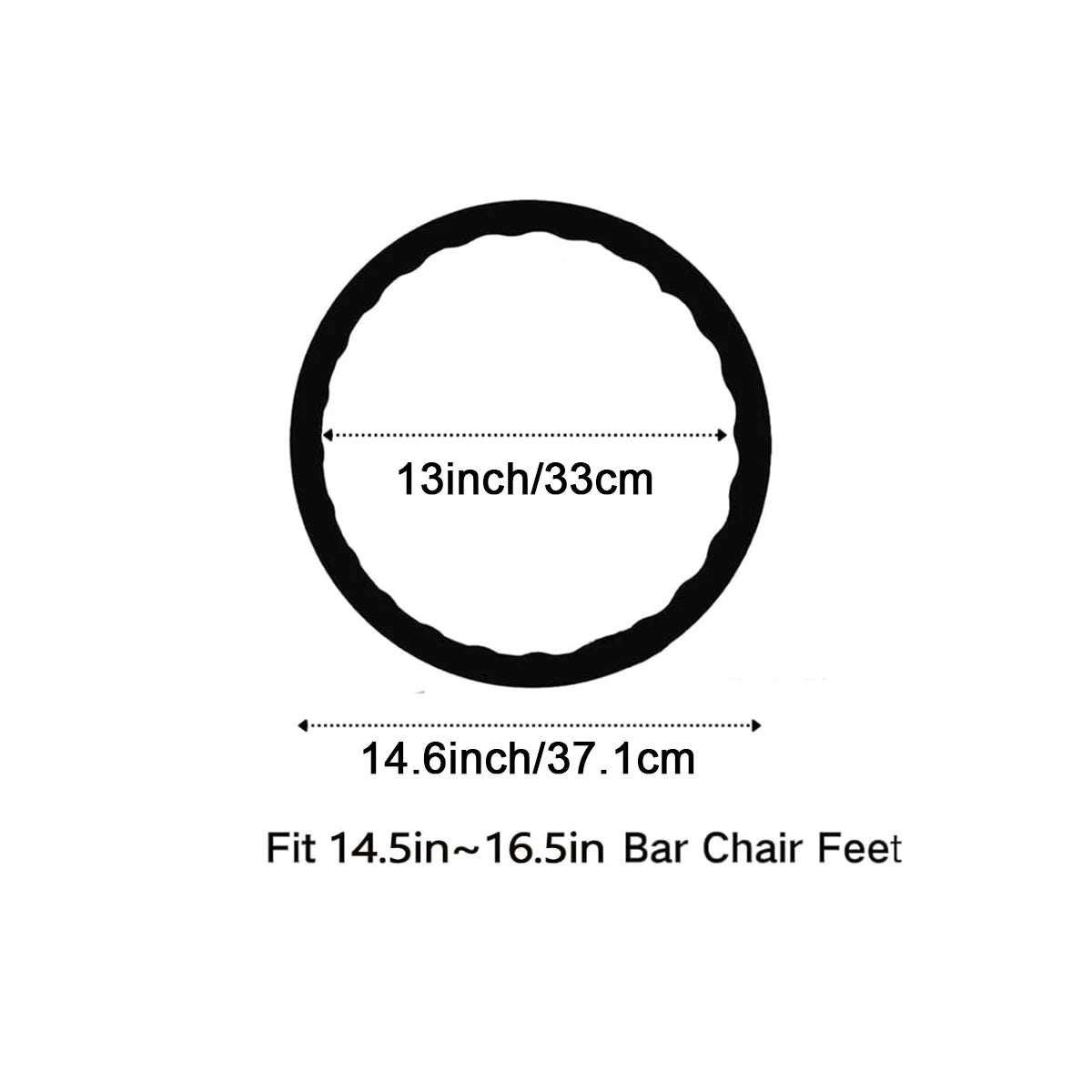 1Pc Bar Stools Leg Protectors Ring Stretchable Silicone Non-Slip Chair Leg Protector Chair Footrest Bottom Pads Protect Floor