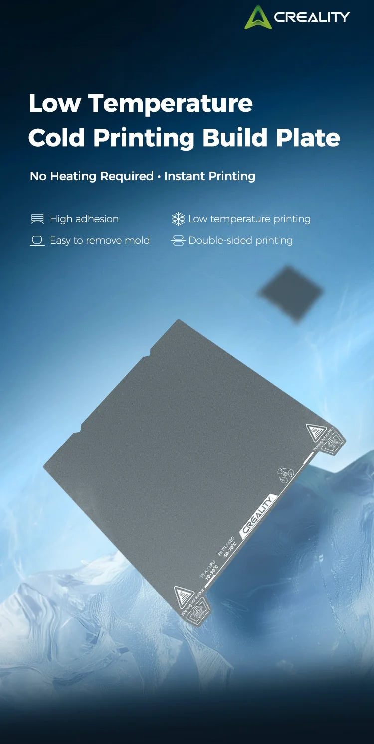 Creality Cold Printing Build Plate Low Temperature Double-Sided 235x235mm for K1/Ender-3KE/SE/Ender-3 V3/CR-10 SE/Ender-3 S1