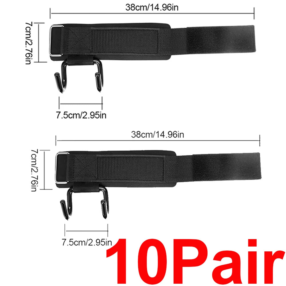Lifting Power Hook Wrist Strap Heavy Duty Weight Lifting Hooks with Padded Gym Sports Strength Training Horizontal Bar Exercise