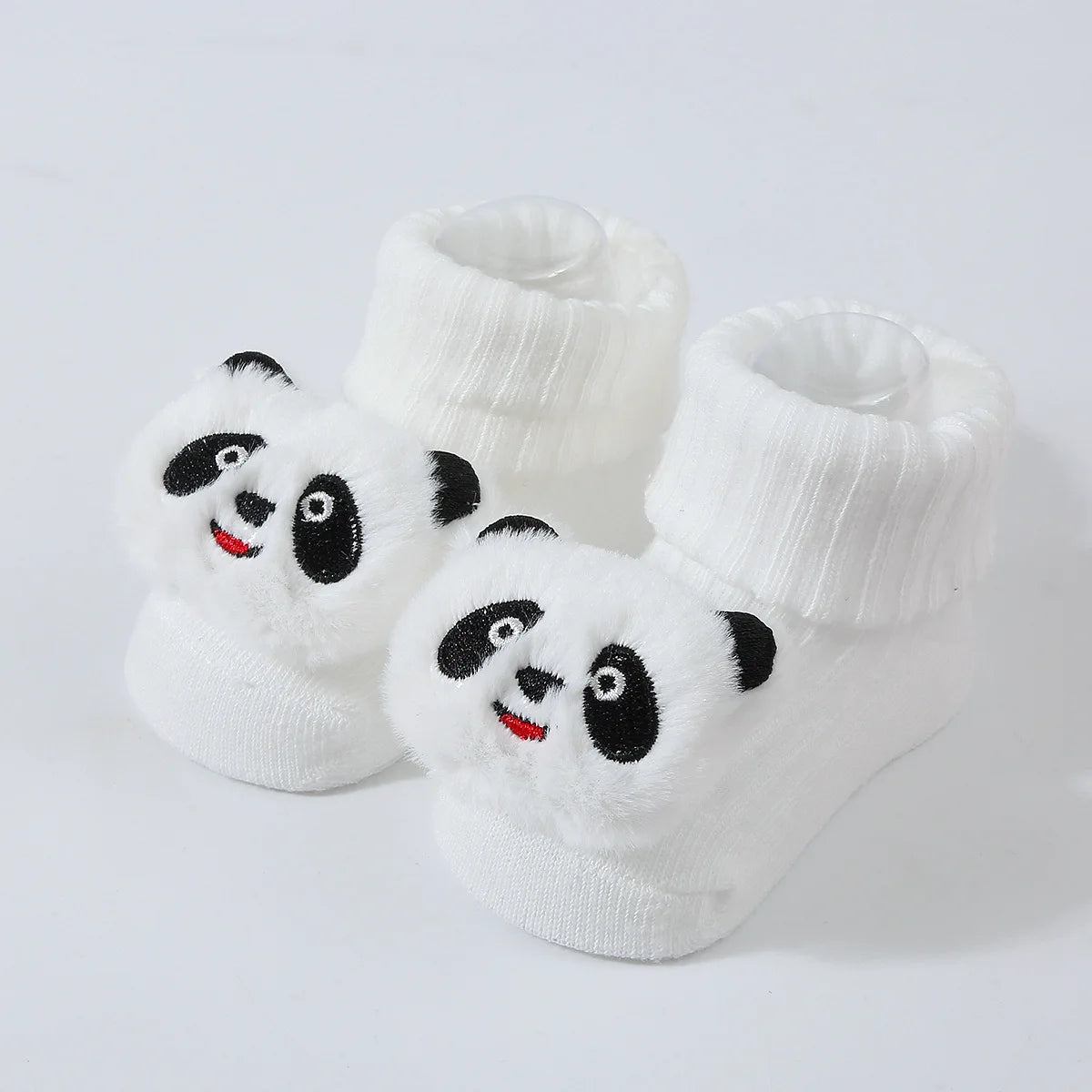 Cute Cartoon Doll Newborn Socks Spring New Baby Soft Solid Prewalker Knitted Sock For Girls Boys Infant Knitting Floor Socks