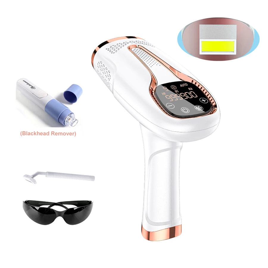 Upgraded Laser Hair Removal Cooling 3in1 At-Home Rejuvenation Acne Remove Painless Permanent Hair Remove for Women IPL Epilator