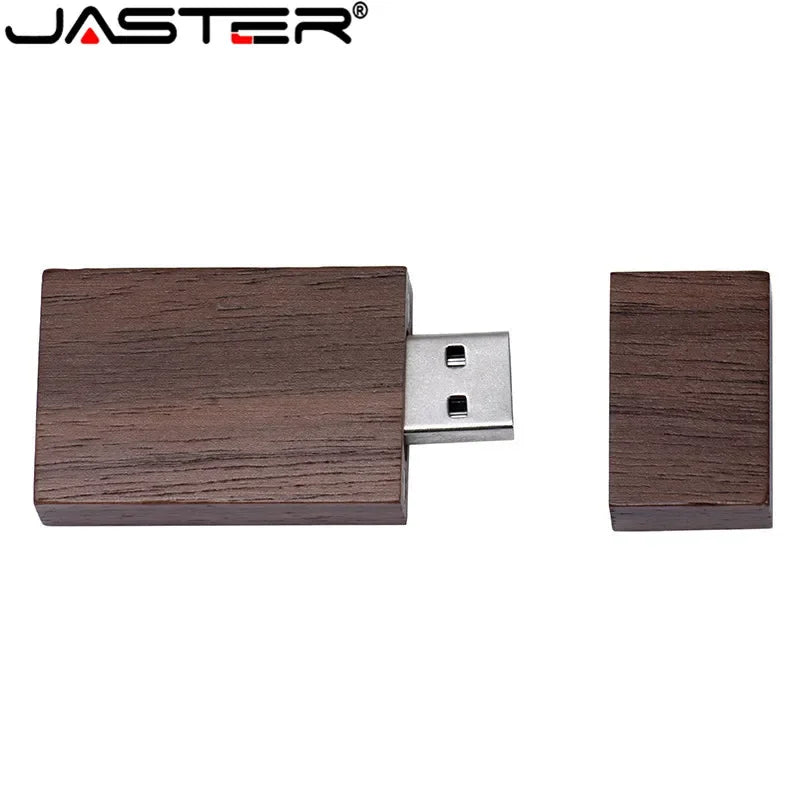 JASTER 1PCS free custom logo walnut maple wood Photo Album usb+Box usb flash drive Pendrive 8GB 16GB 32GB Wedding gift box
