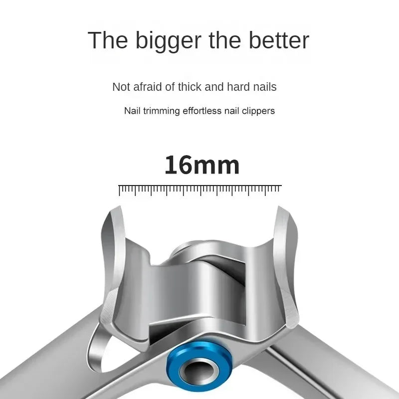 Professional Nail Cutter Stainless Steel Nail Clippers Toenail Fingernail Manicure Trimmer Toenail Clippers for Thick Nails