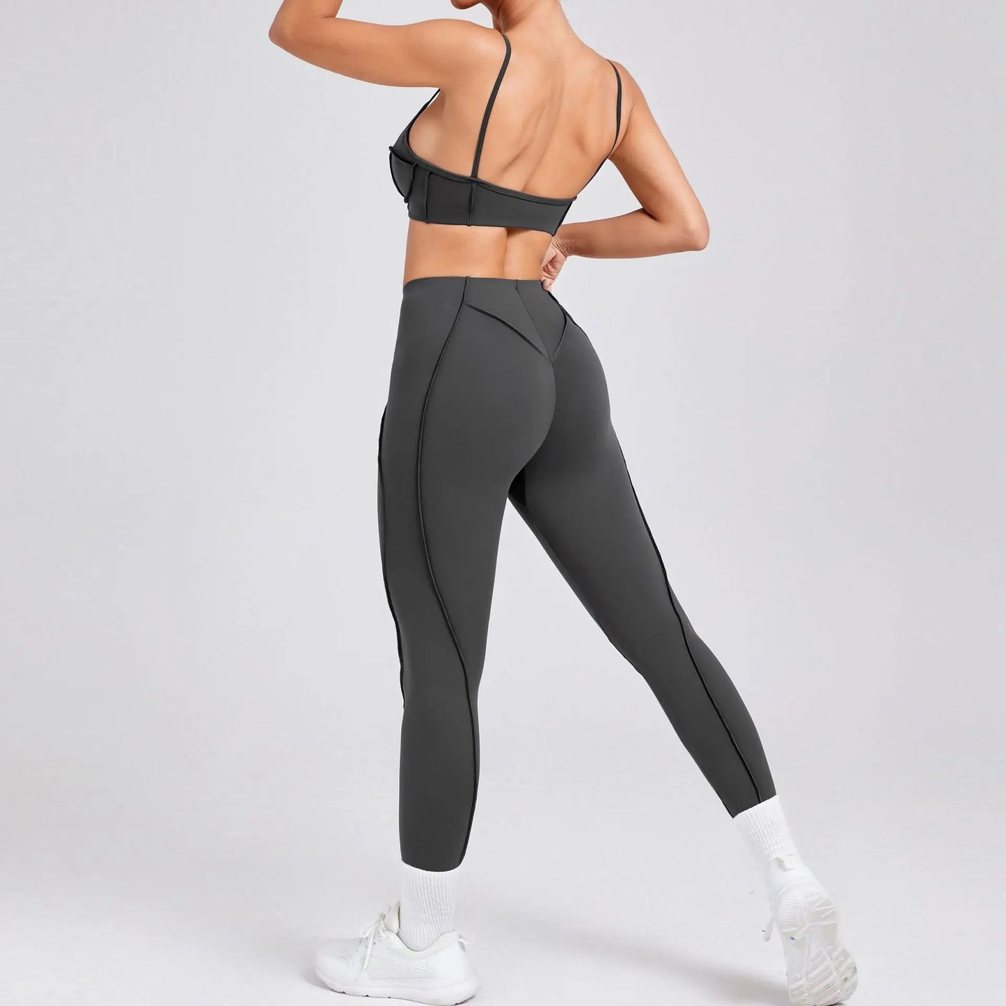 New Yoga Set Women Tracksuit Workout Legging Athletic Suit Gym Push Up Legging Fitness Bra Sports Wear Active Wear