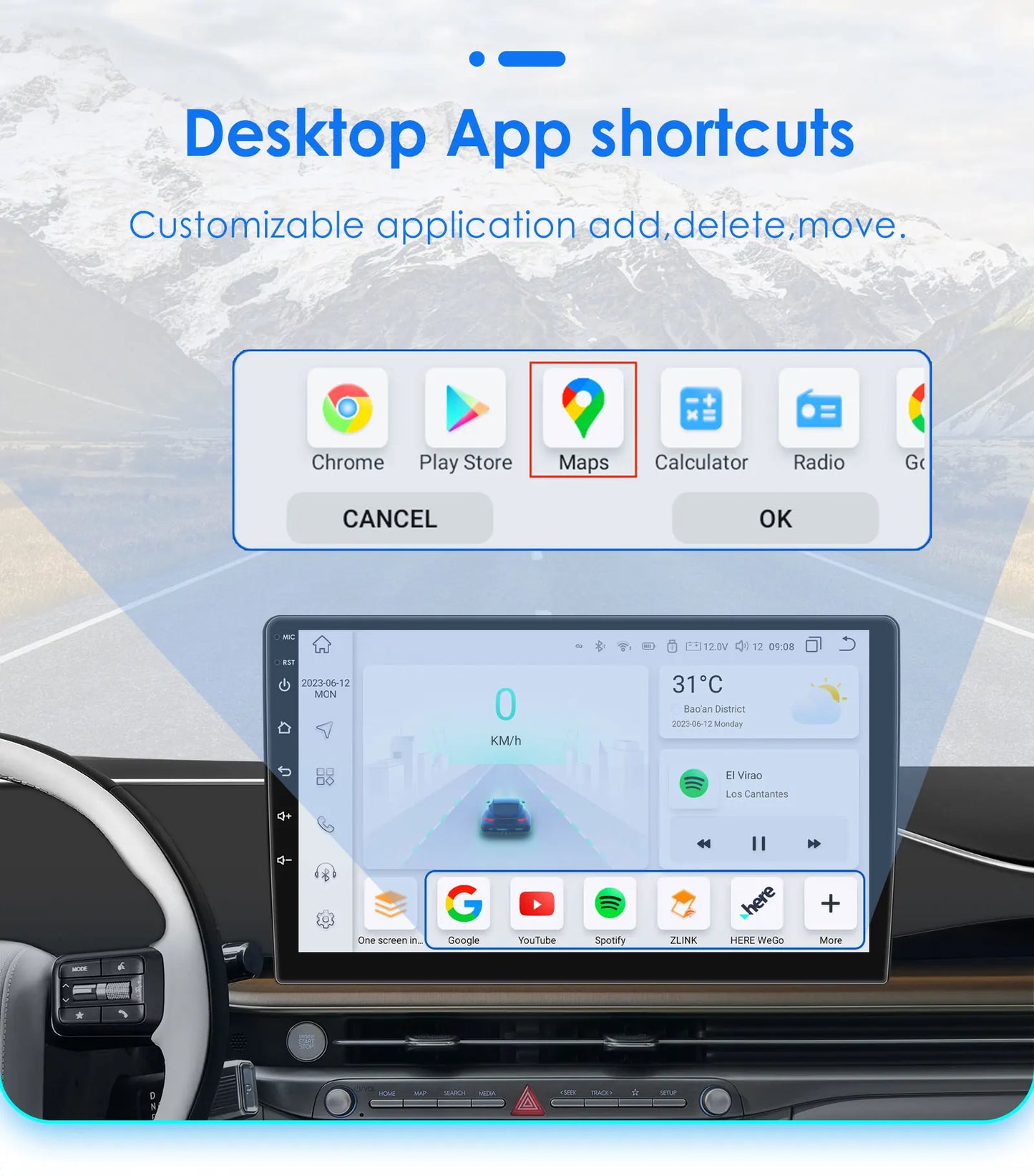 Hzipo AI Voice 10.1" Radio For Honda ACCORD 7 2003 2004 2005 2006 2007 2din Android Auto Carplay 4G Car Multimedia GPS Autoradio