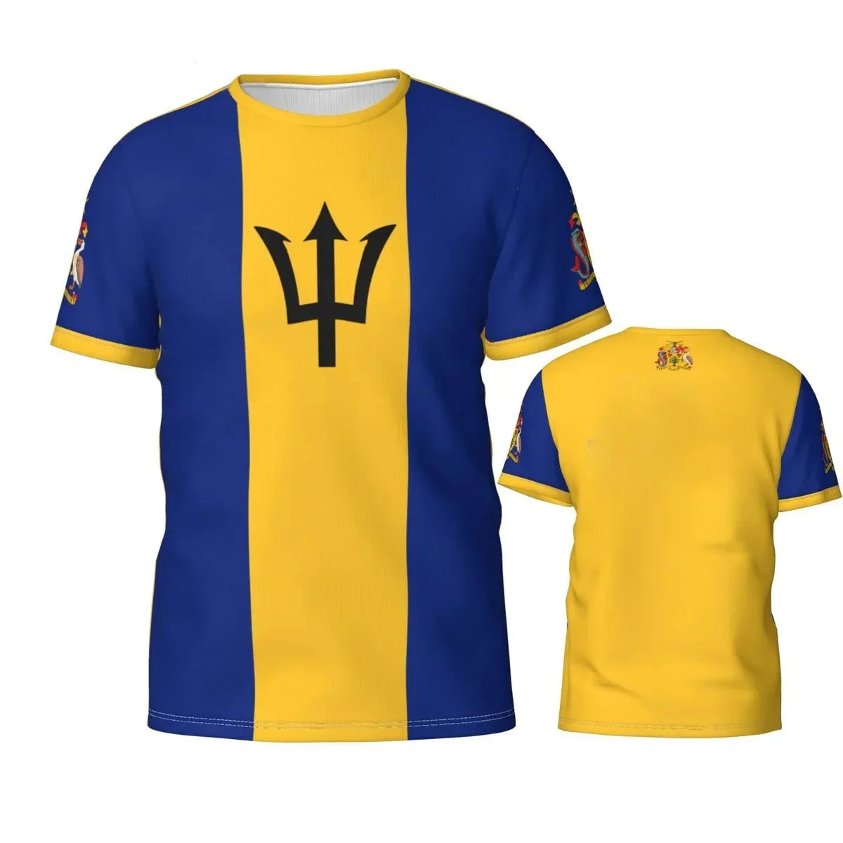 2024 Barbados Flag Badge T shirt Soccer Team Sports Summer Short Sleeved Printed T-shirts Fashion Casual Mens Designer Clothes