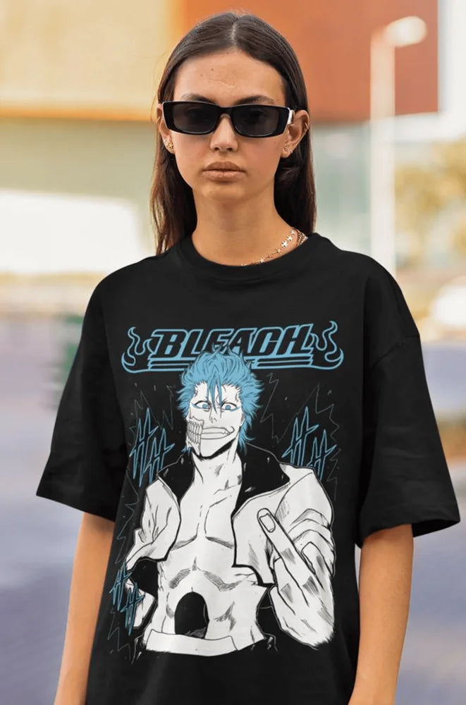 Bleach Ichigo Kurosaki T-shirt Manga Strip Horror Anime Gift Shirt Tee All Size
