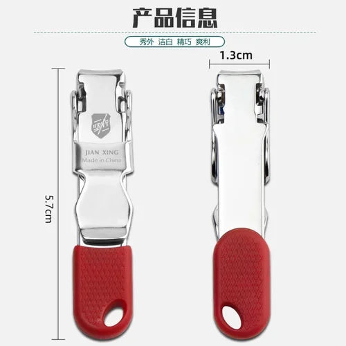 Professional Nail Cutter Stainless Steel Nail Clippers Toenail Fingernail Manicure Trimmer Toenail Clippers for Thick Nails