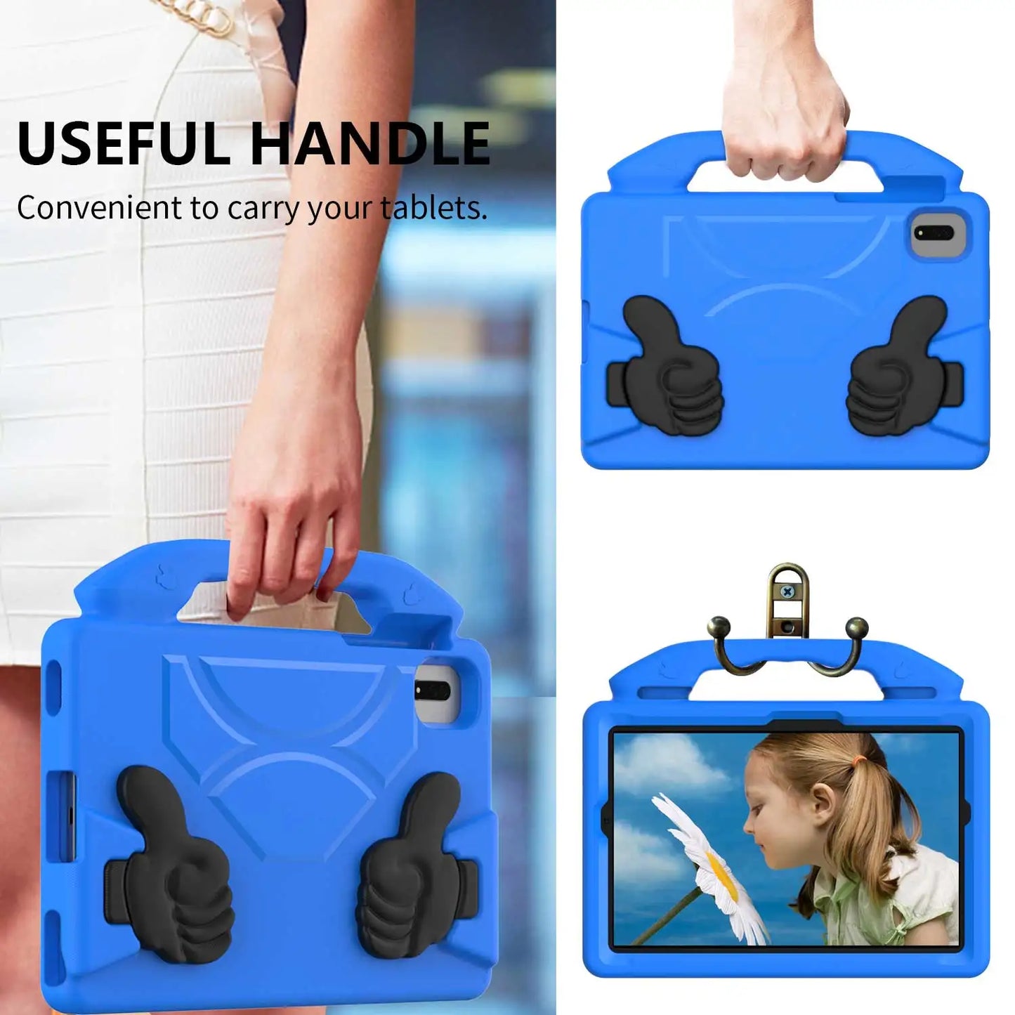 Case for Lenovo Tab P11 Pro 11.5 Inch 2020 2021 Kids Thumbs Up EVA Stand Tablet Cover for P11 Gen 2 2023 Xiaoxin Pad Plus 11.5