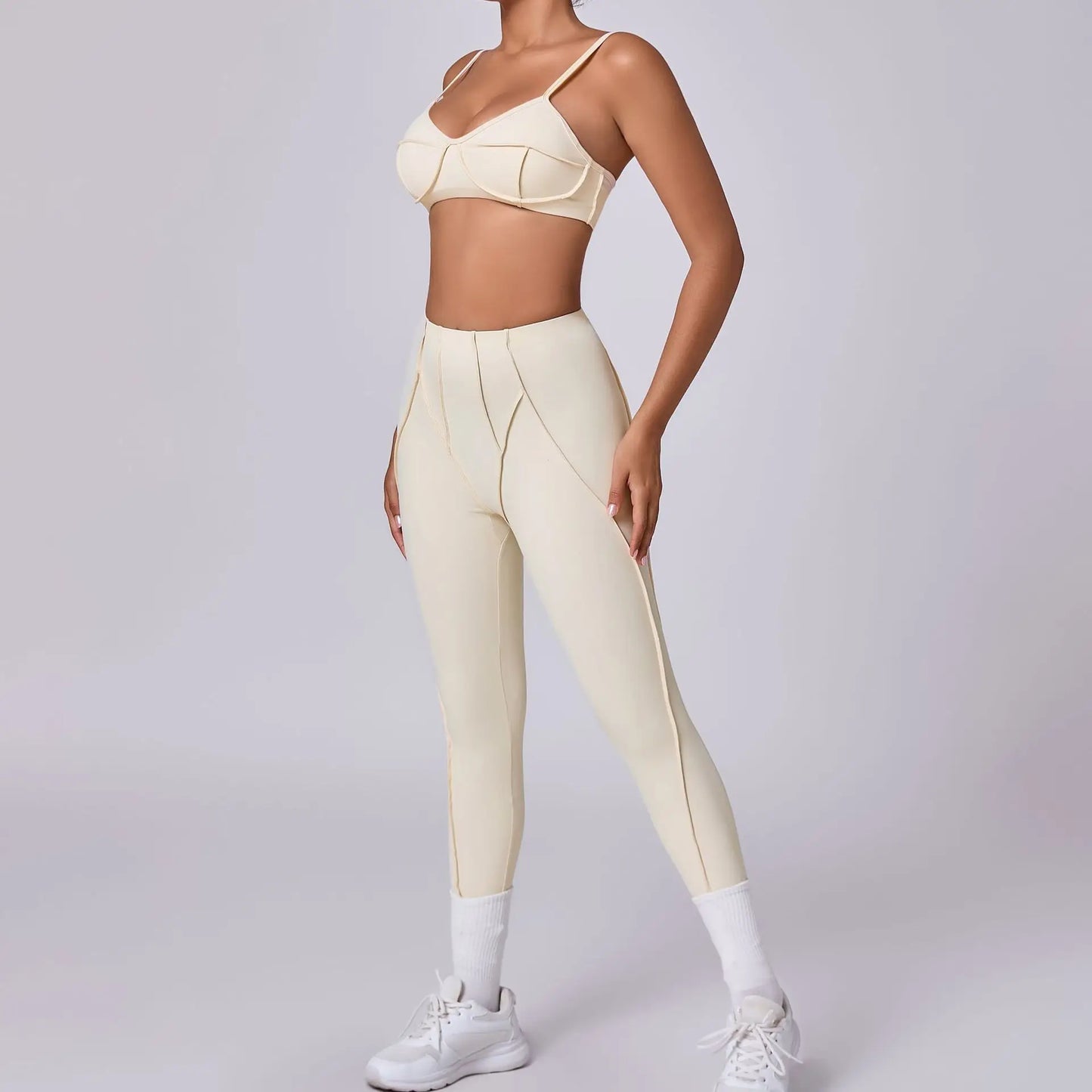 New Yoga Set Women Tracksuit Workout Legging Athletic Suit Gym Push Up Legging Fitness Bra Sports Wear Active Wear