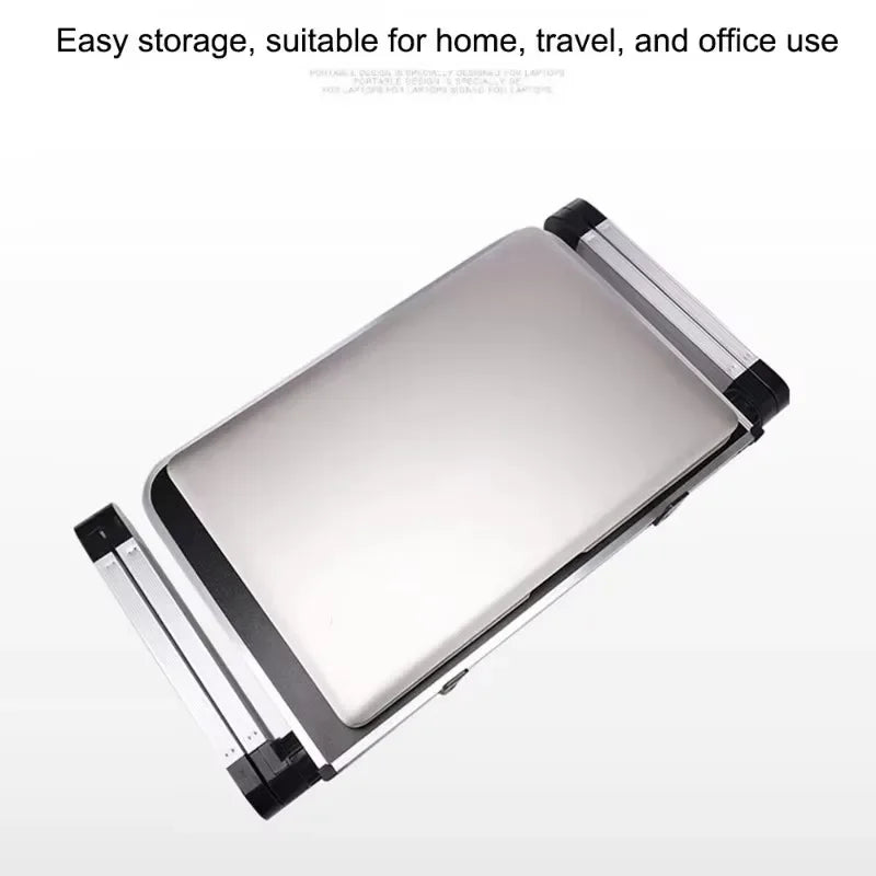 Laptop Desk Stand Portable Aluminum Computer Table Bracket with Radiator Adjustable Notebook Folding Holder Desk Cooling Stand