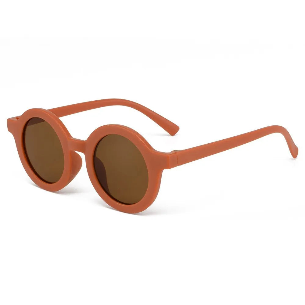 Kids Children's Sunglasses Inset Style Round Frame 1-7 Year Old Baby Sunglasses Sun Shading Sun Protection Eyewear Accessories
